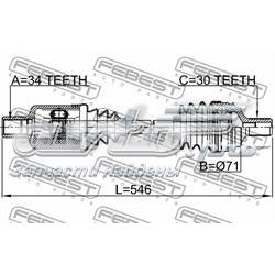 Półoś napędowa przednia lewa SKF VKJC7740 cena, od 165,36 USD