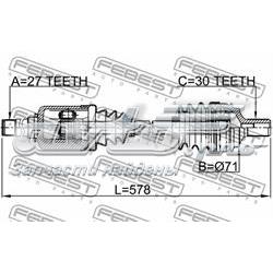 Półoś napędowa przednia prawa SKF VKJC7741 cena, od 179,92 USD