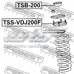 Poduszka amortyzatora przedniego Toyota Land Cruiser SUV (J200) (2007 - 2021) cena, od 30,79 USD