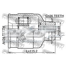Przegub homokinetyczny wewnętrzny przedni prawy KIA Sportage 3 SL