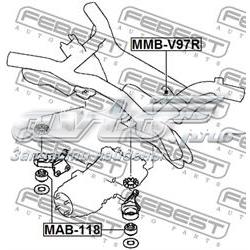 Silentblock trawersu do mocowania przedniego reduktora przedni MAB118 Febest