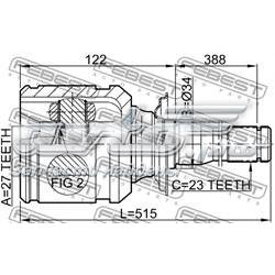 Przegub homokinetyczny wewnętrzny przedni prawy Toyota RAV4 2 XA2