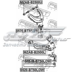 Silentblock przedniego wahacza dolnego 4521290 Ford