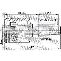 Przegub homokinetyczny wewnętrzny przedni lewy Ford 1552948 cena, od 44,61 USD