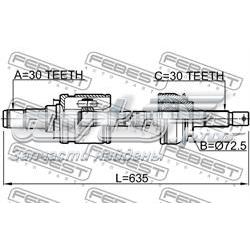 4346009V10 Toyota Półoś napędowa przednia