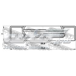 Uszczelniacz wału korbowego przedni General Motors P96350161