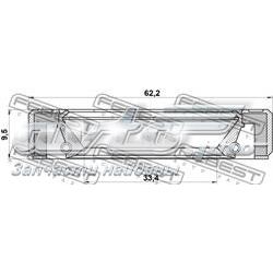Do koszyka 71741820 Fiat/Alfa/Lancia Uszczelniacz półosi lewej mostu przedniego