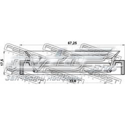 Uszczelniacz końcówki reduktora mostu tylnego Subaru Impreza 3 GH