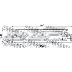 Uszczelniacz półosi mostu przedniego Renault Fluence 