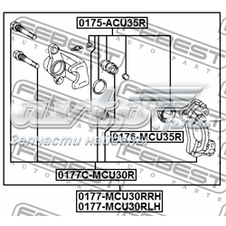 97035261 Opel Tłoczek zacisku hamulca tylnego