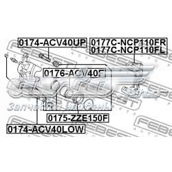 Jarzmo zacisku hamulcowego przedniego 0177CNCP110FR Febest
