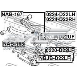Wahacz zawieszenia przedniego górny lewy Japan Parts BS165L
