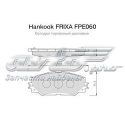 FPE060 Hankook Frixa klocki hamulcowe przednie tarczowe