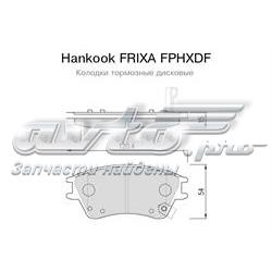 FPHXDF Hankook Frixa klocki hamulcowe przednie tarczowe