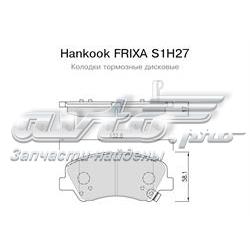 S1H27 Hankook Frixa Klocki hamulcowe przednie tarczowe