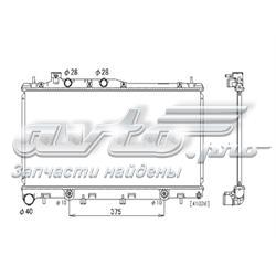 45119AG050 Subaru Chłodnica silnika