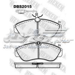 DBS2015 Hexen klocki hamulcowe przednie tarczowe