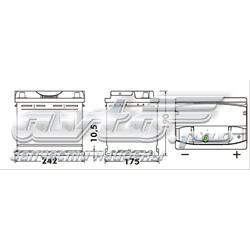 Bateria (akumulator) Peugeot/Citroen 7905525557 cena, od 16,45 USD