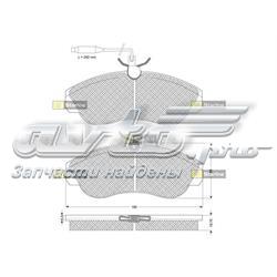 BD S143 Starline klocki hamulcowe przednie tarczowe