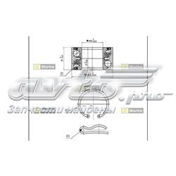 LO 03423 Starline łożysko piasty przedniej