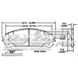161324 Power Stop Klocki hamulcowe przednie tarczowe