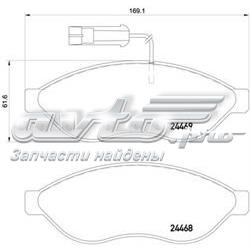 Klocki hamulcowe przednie tarczowe HELLA 8DB355020661 cena, od 33,89 USD