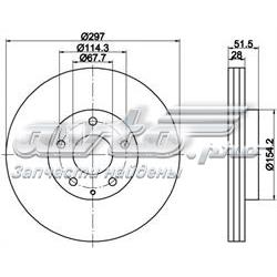 Tarcza hamulcowa przednia Japan Parts DI360C cena, od 56,37 USD