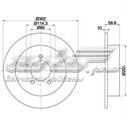 8DD355119061 HELLA tarcza hamulcowa tylna