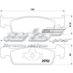 Do koszyka 410609646R Renault (RVI) Klocki hamulcowe przednie tarczowe