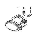 63172228613 BMW Lampa przeciwmgielna lewa