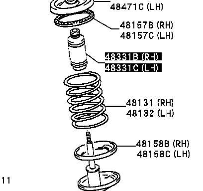 4833112140 Toyota Odbój amortyzatora przedniego