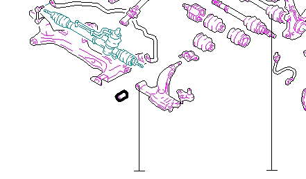4865442020 Toyota Silentblock przedniego wahacza dolnego