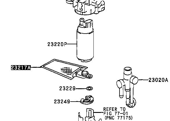 Filtr-sitko pompy paliwowej Toyota 2321746090 cena, od 8,02 USD