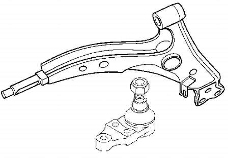 4806820200 Toyota Wahacz zawieszenia przedniego dolny prawy
