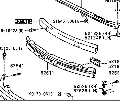 Wzmocnienie zderzaka przedniego do Lexus GS  JZS160
