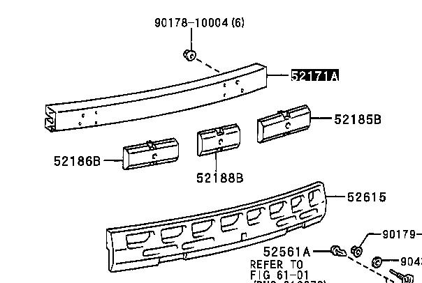 Wzmocnienie zderzaka tylnego do Lexus GS  JZS160