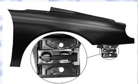 Błotnik przedni prawy Renault Laguna I hatchback (B56, 556) (1993 - 2002) cena, od 95,34 USD