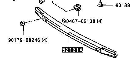  Wzmocnienie zderzaka przedniego Toyota Corolla 