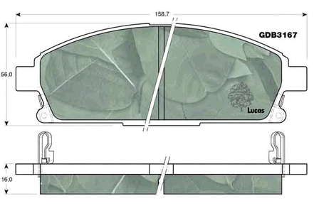 D10608H785 Nissan/Infiniti Klocki hamulcowe przednie tarczowe