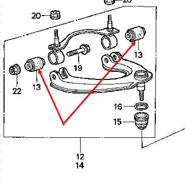 51455SH3005 Honda Silentblock przedniego wahacza górnego