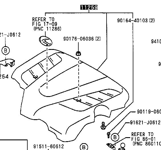 Pokrywa silnika dekoracyjna do Lexus GS  JZS160