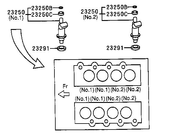 2320950050 Toyota Wtryskiwacz paliwa