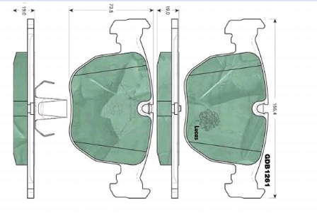 34116761252 BMW Klocki hamulcowe przednie tarczowe