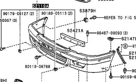 Do koszyka Zderzak przedni Toyota Corolla  E11