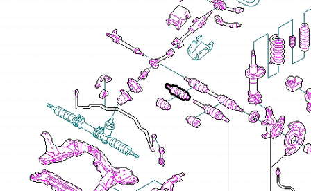 GD1722520A Mazda Przegub homokinetyczny wewnętrzny przedni prawy