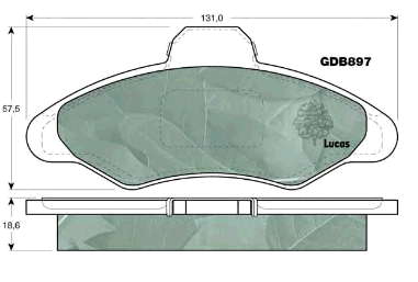 Klocki hamulcowe przednie tarczowe Ford 97AG2K021BA cena, od 23,96 USD
