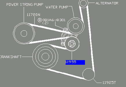 119558J000 Nissan/Infiniti napinacz paska napędowego
