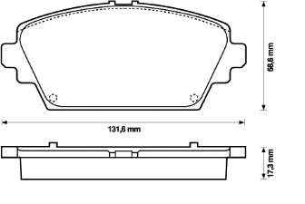 Klocki hamulcowe przednie tarczowe Nissan Almera TINO (V10)