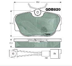34111161347 BMW Klocki hamulcowe przednie tarczowe