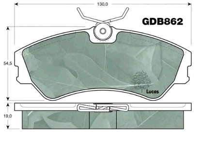 701698151C VAG Klocki hamulcowe przednie tarczowe